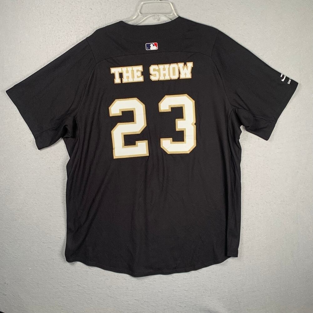 New Era San Diego Studio Jersey Men's XL Baseball Black MLB The Show 23 - Picture 2 of 14